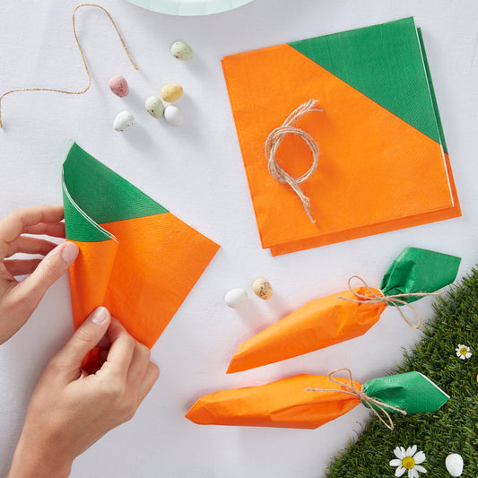 Carrot Easter Paper Napkin