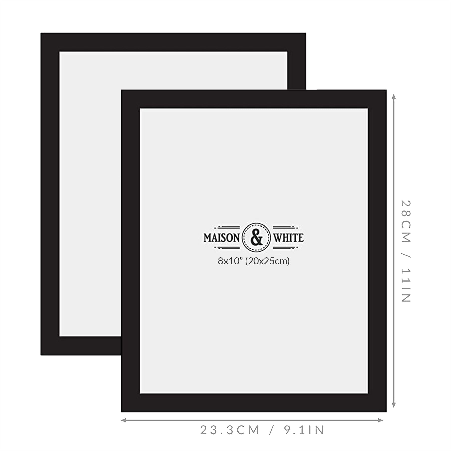 Assorted Photo Frames - Set of 10 Black | M&W	