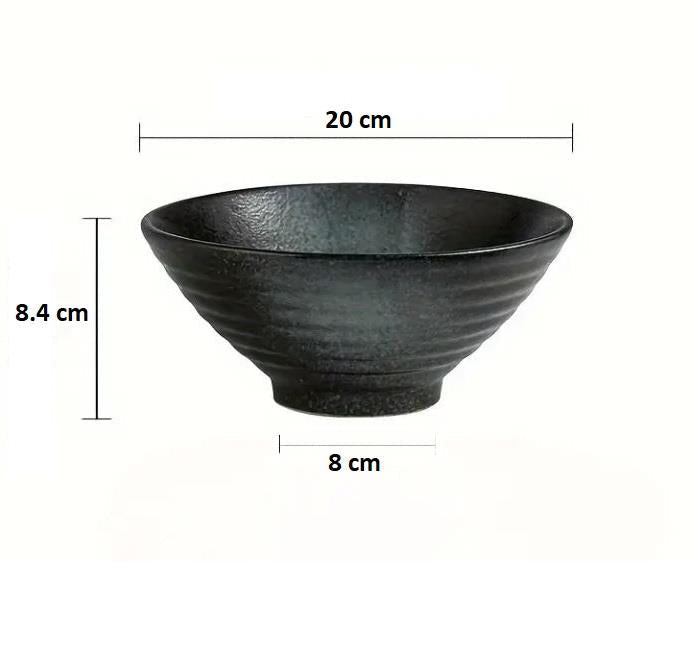 Ramen Bowl Set of 2 Includes Chopsticks & Spoons Green | M&W	