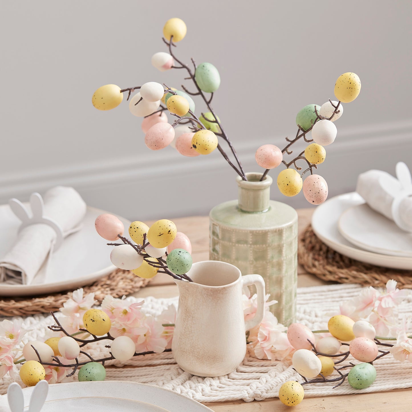 Pastel Easter Egg Stems Decoration