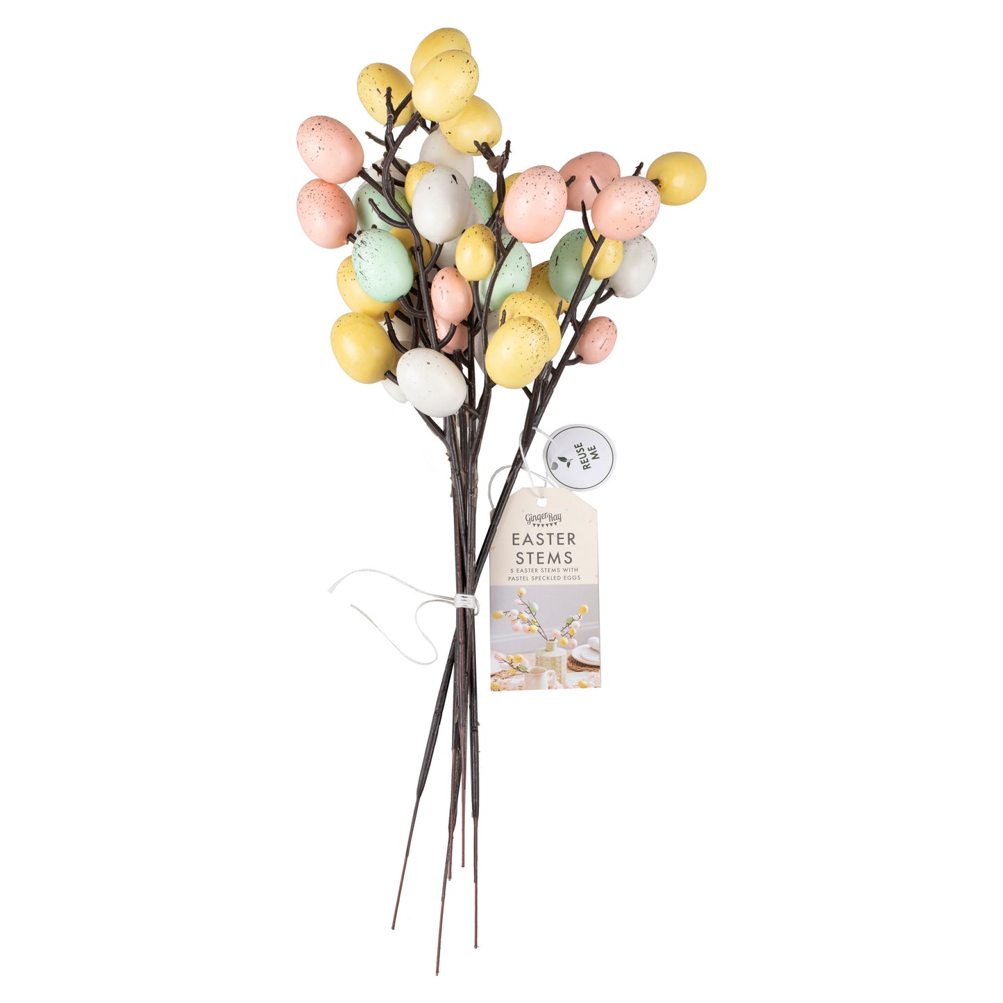 Pastel Easter Egg Stems Decoration