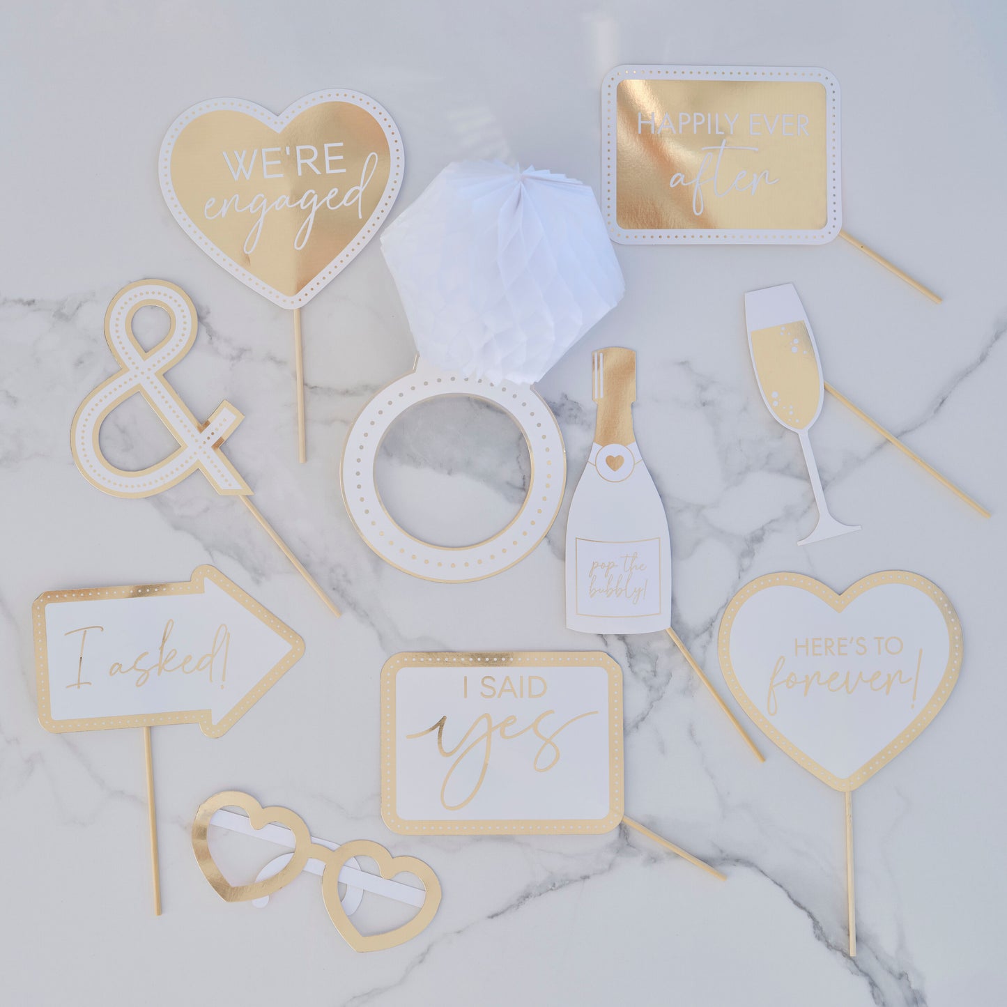 Engagement Party Photo Booth Props