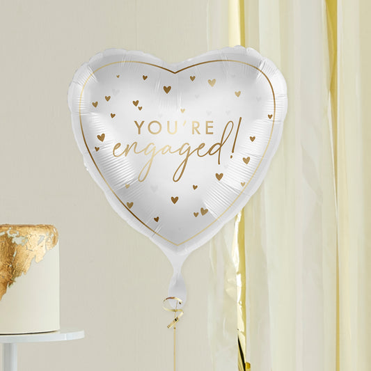 You're Engaged Heart Engagement Helium Balloon Delivered