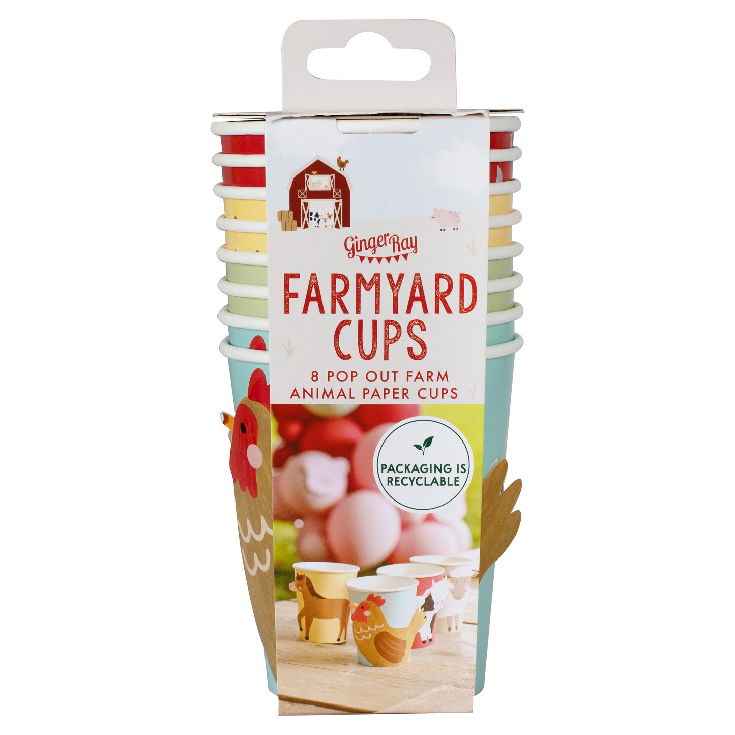 Farm Animals Paper Party Cups