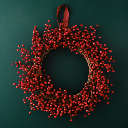 Red Berry Christmas Door Wreath