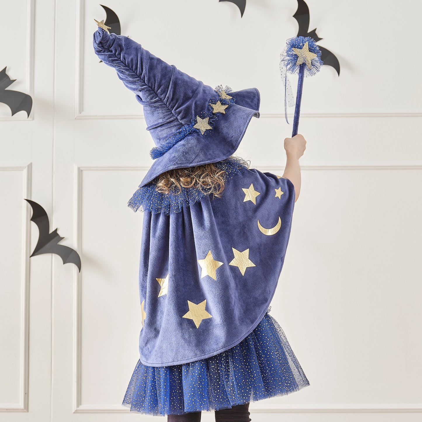 Navy Velvet Wizard Costume