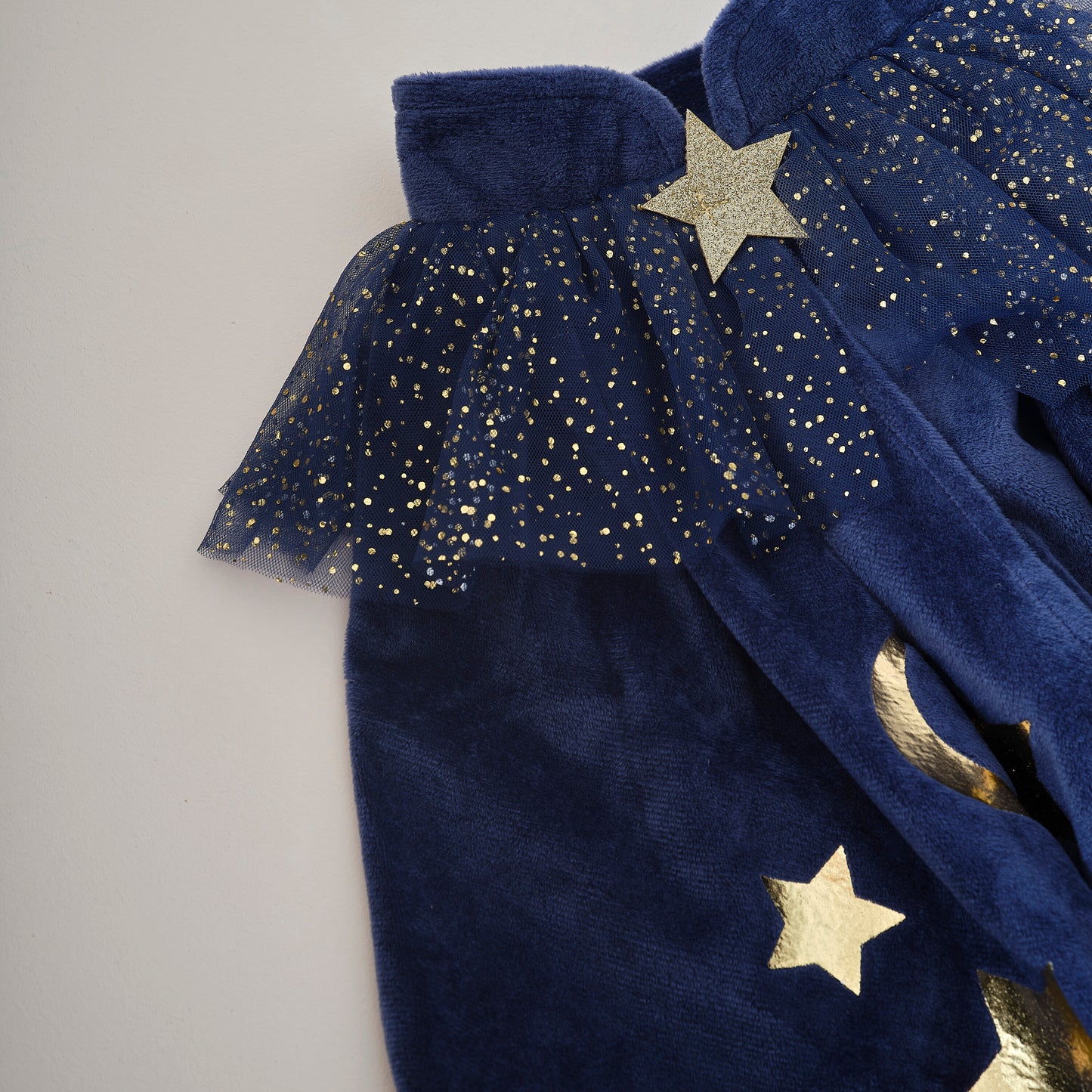 Navy Velvet Wizard Costume Cape