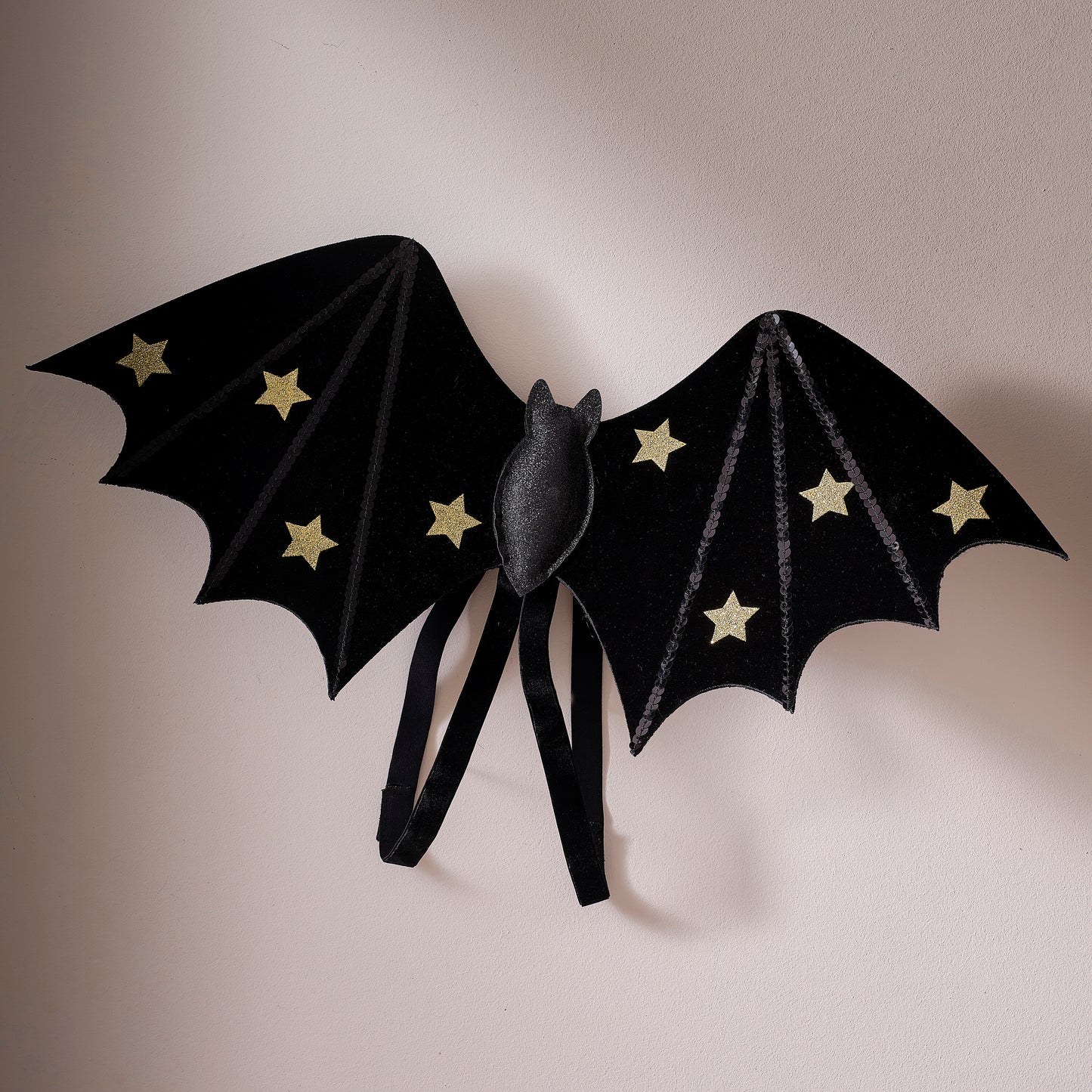 Black & Gold Bat Wings