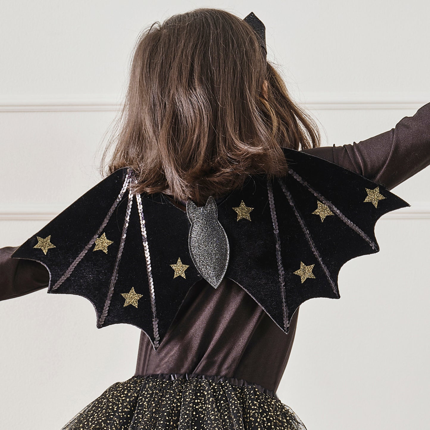 Black & Gold Bat Wings