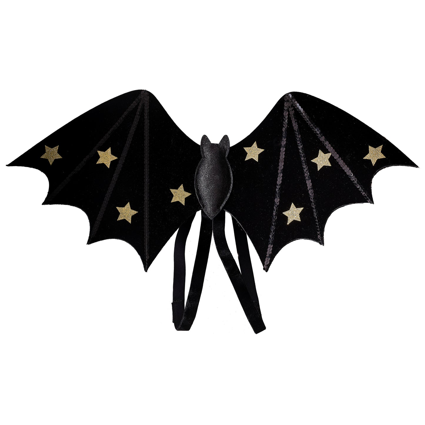 Black & Gold Bat Wings
