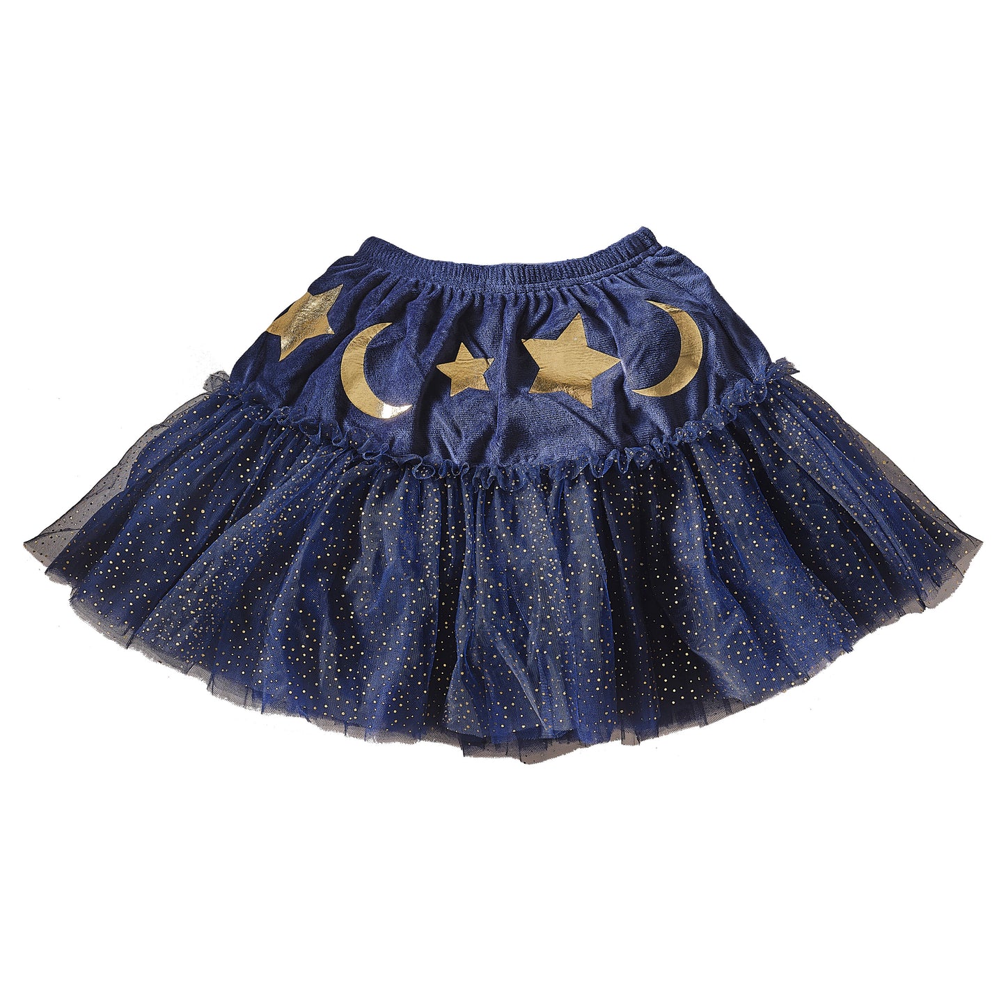 Navy Velvet Sparkle Kids Wizard Tutu