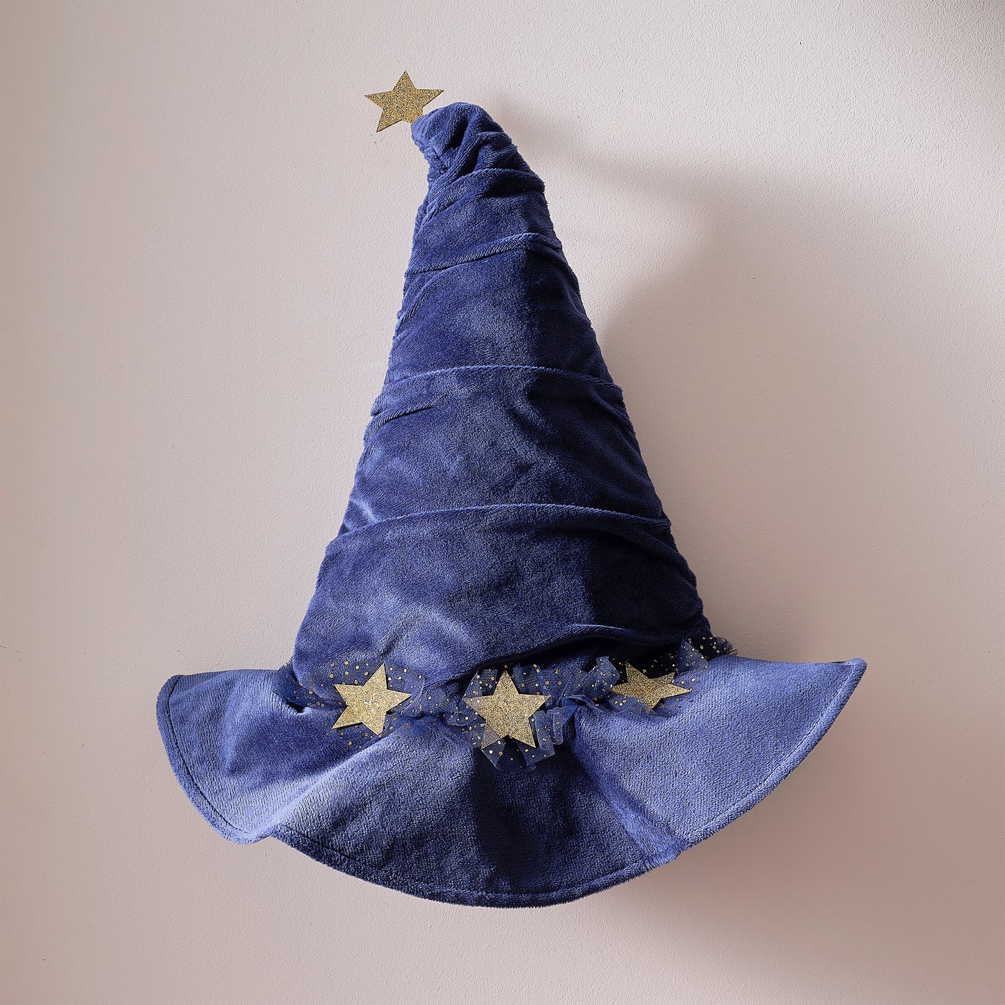 Navy Velvet Wizard Hat