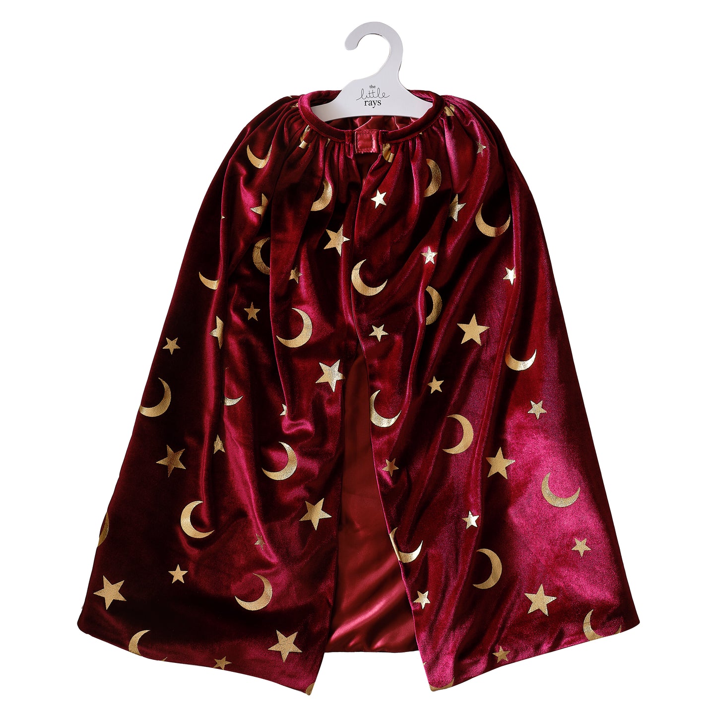 Burgundy Velvet Magician Costume Cape
