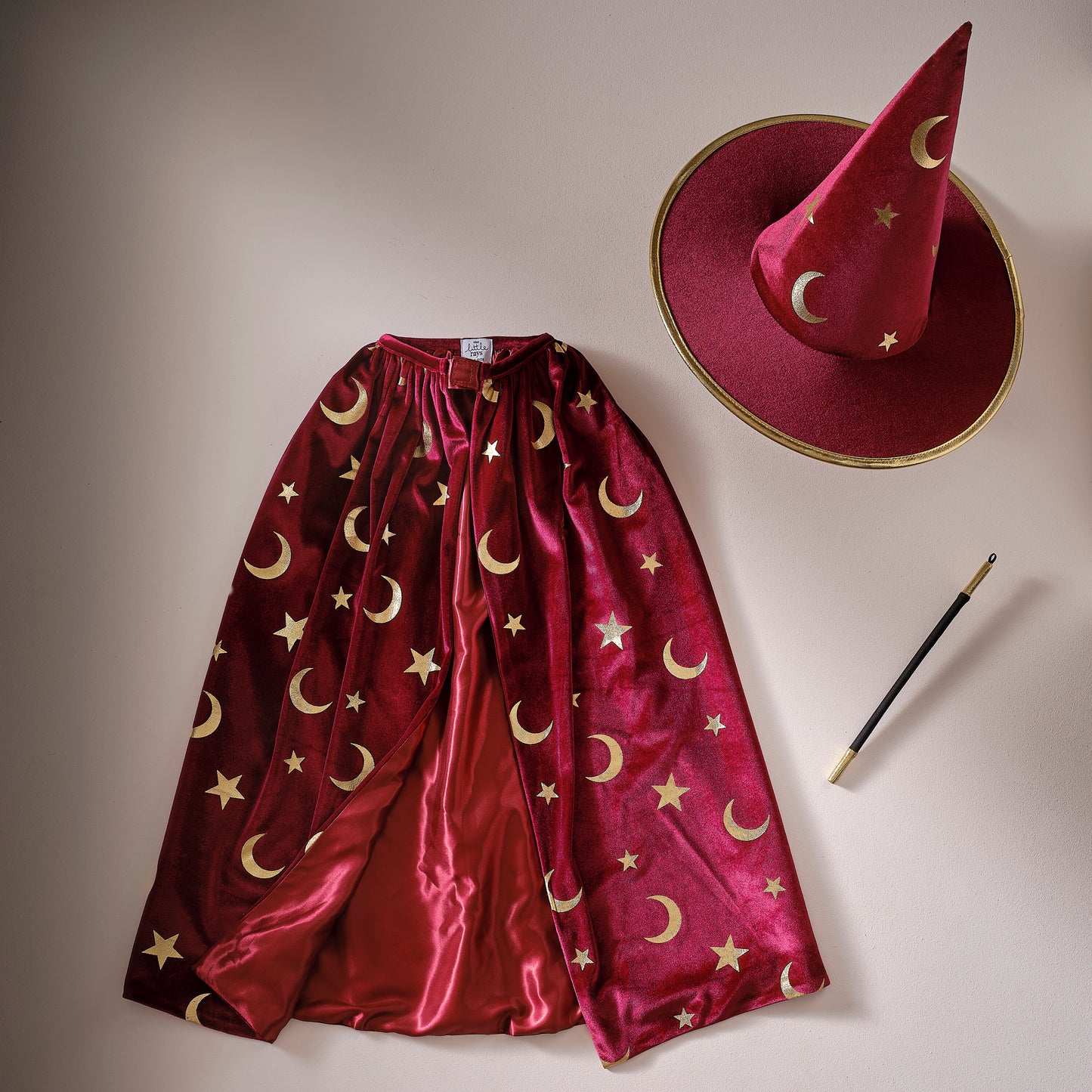 Burgundy Velvet Magician Costume