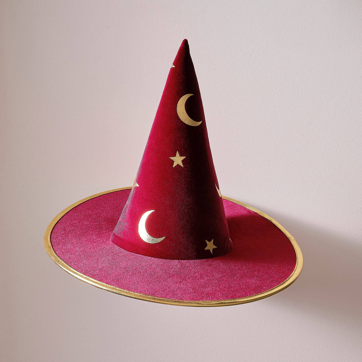 Burgundy Velvet Magician Hat