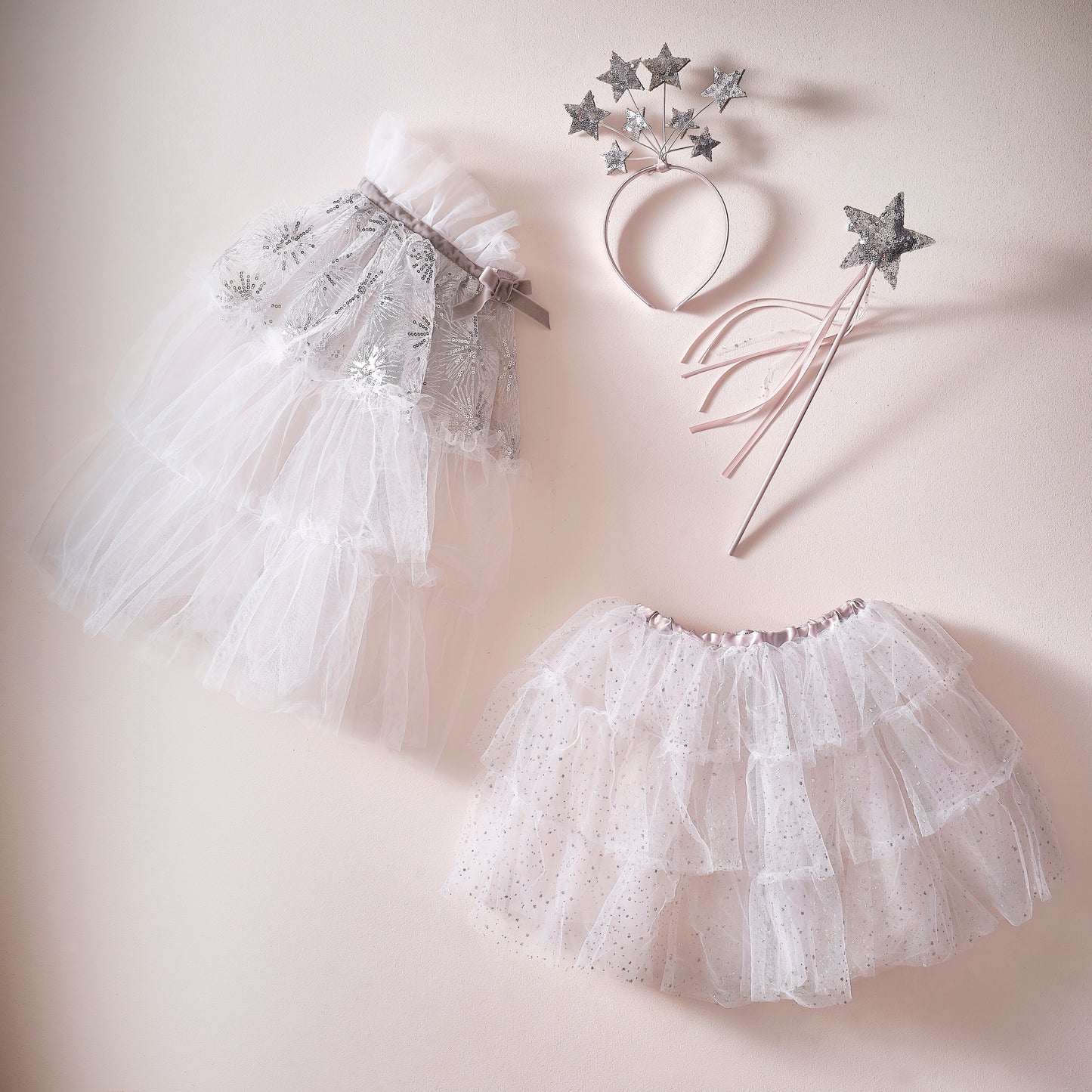 Silver Sparkle Fairy Princess Costume