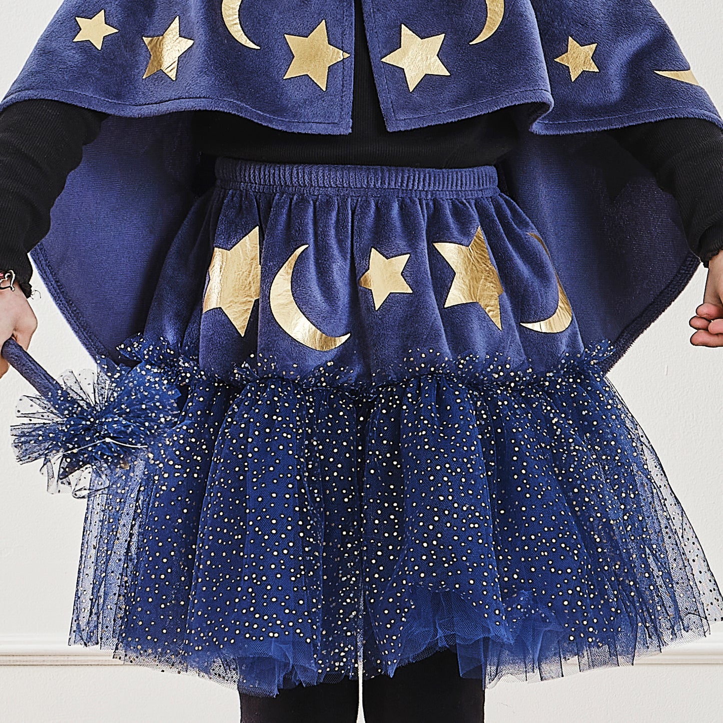 Navy Velvet Sparkle Kids Wizard Tutu