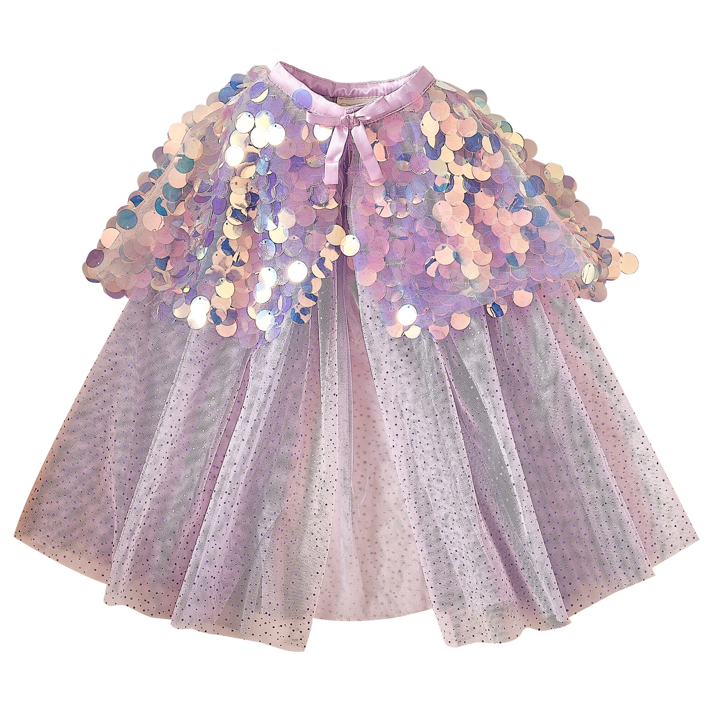 Purple Sequin Mermaid Costume Cape