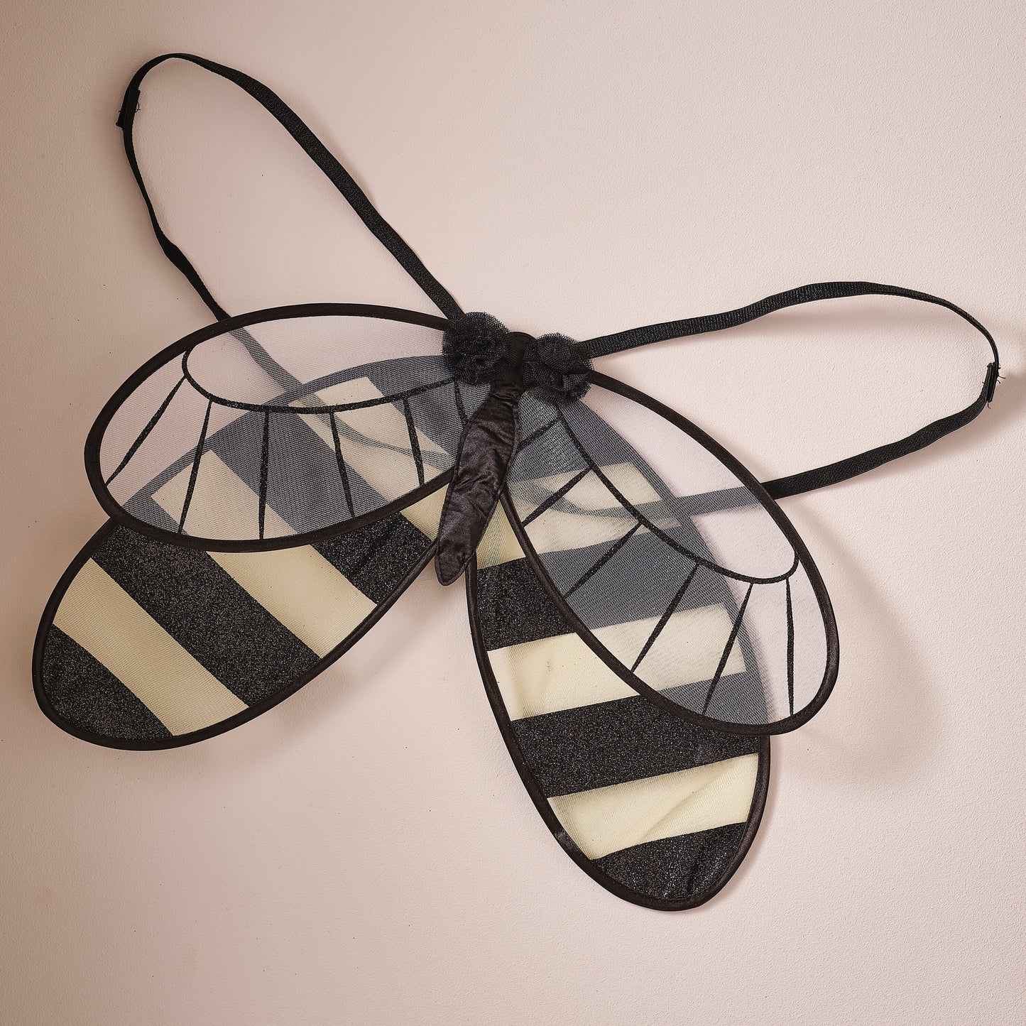 Black and Yellow Bumble Bee Costume Wings
