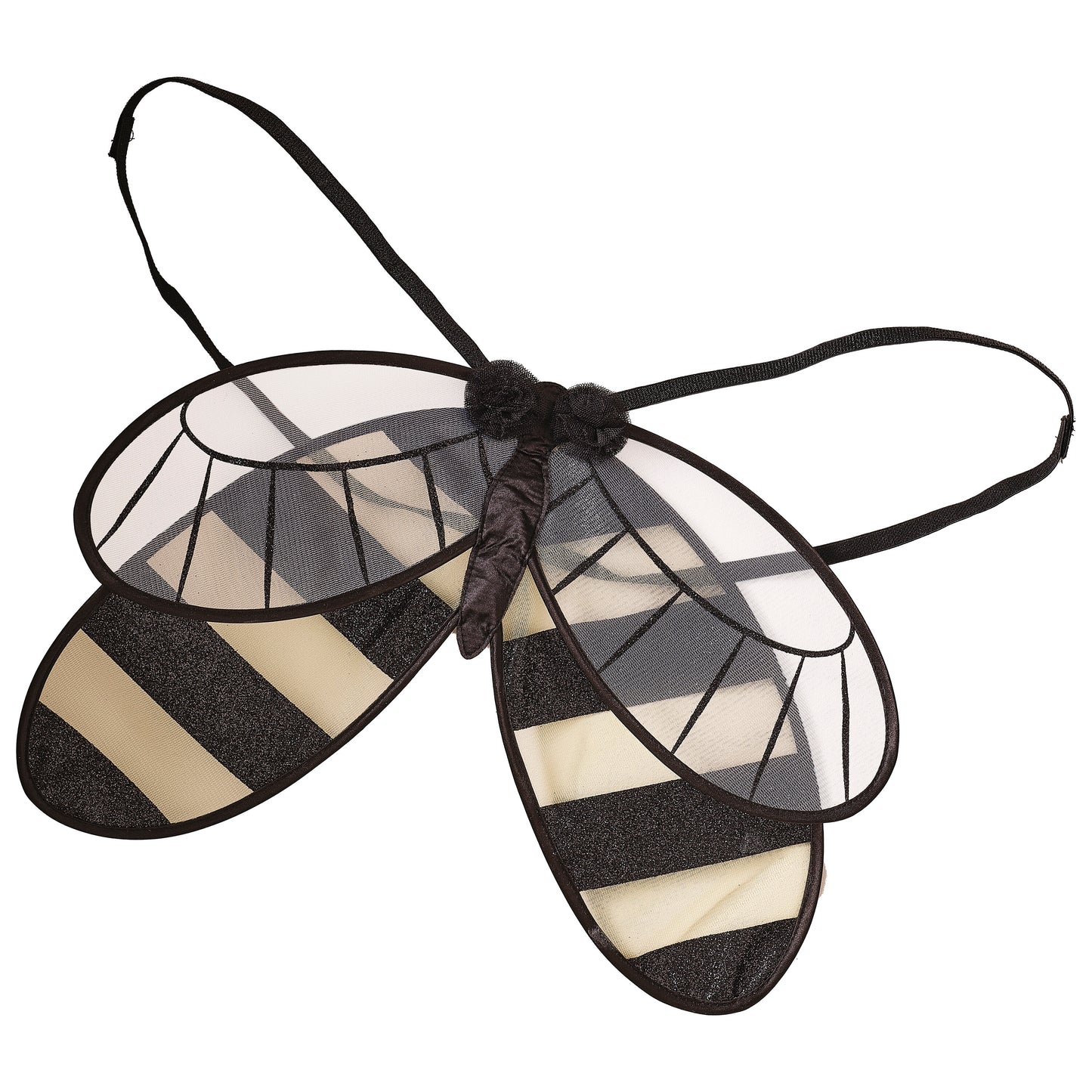Black and Yellow Bumble Bee Costume Wings