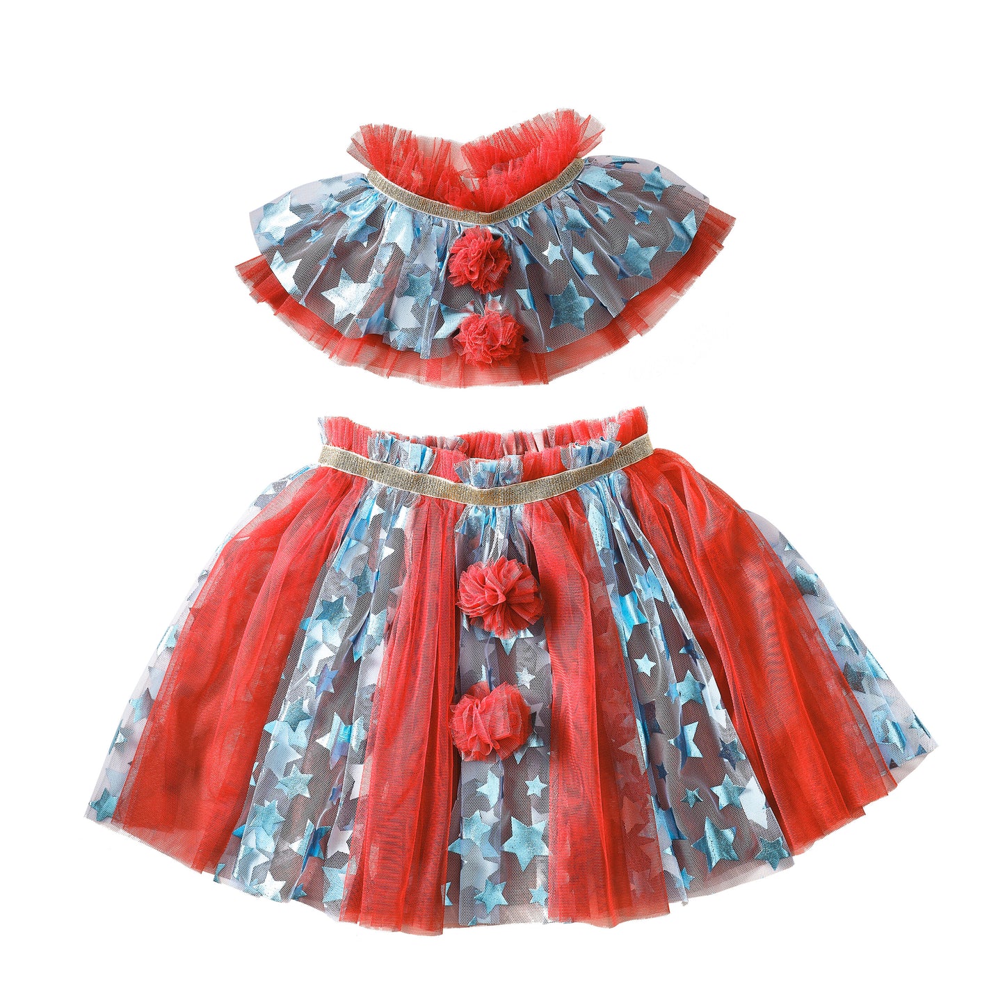 Kids Clown Costume Tutu & Collar