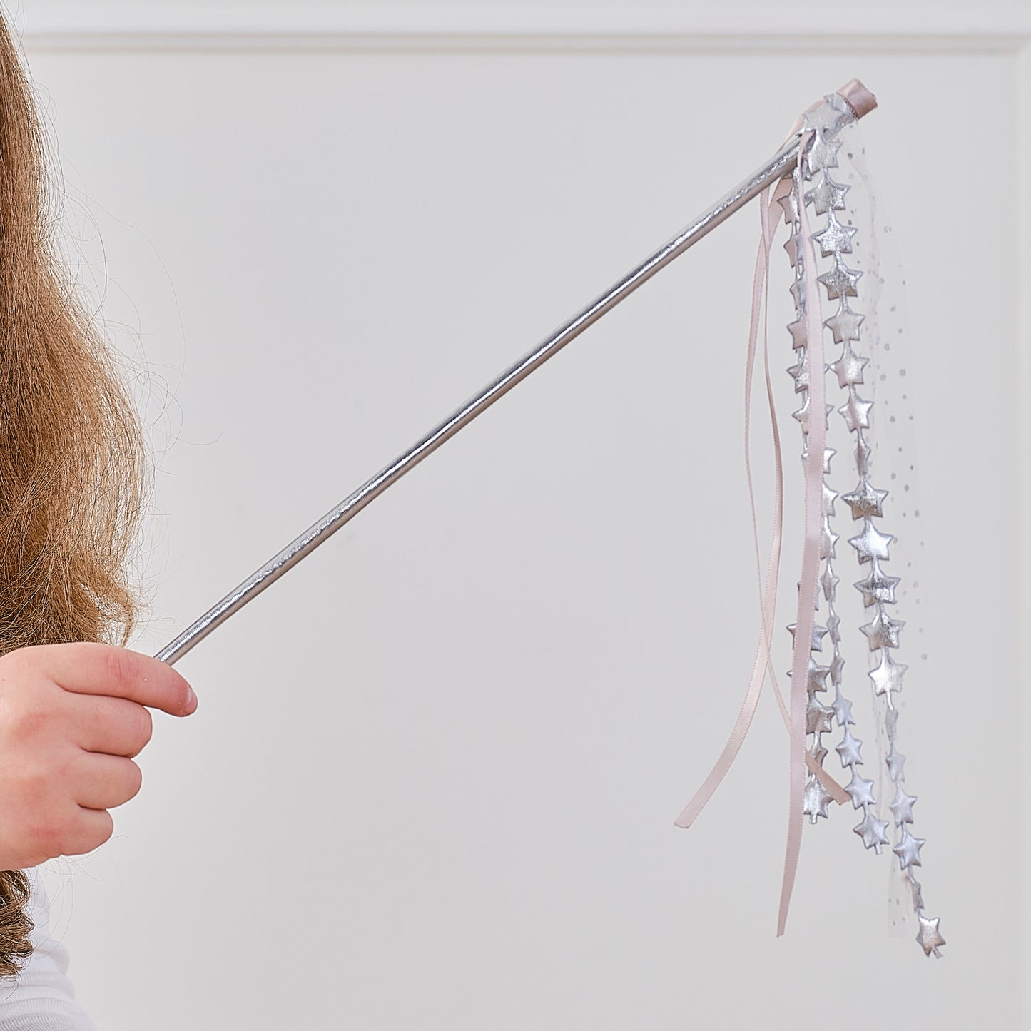 Pink & Silver Angel Fairy Wand