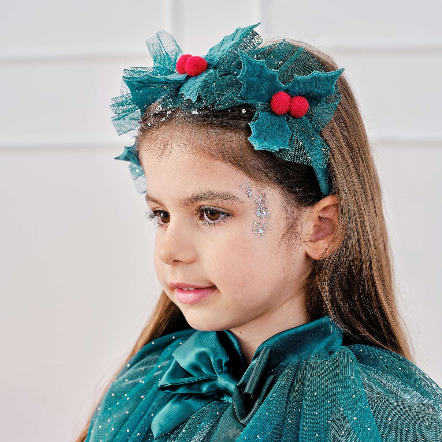 Kids Holly Christmas Headband