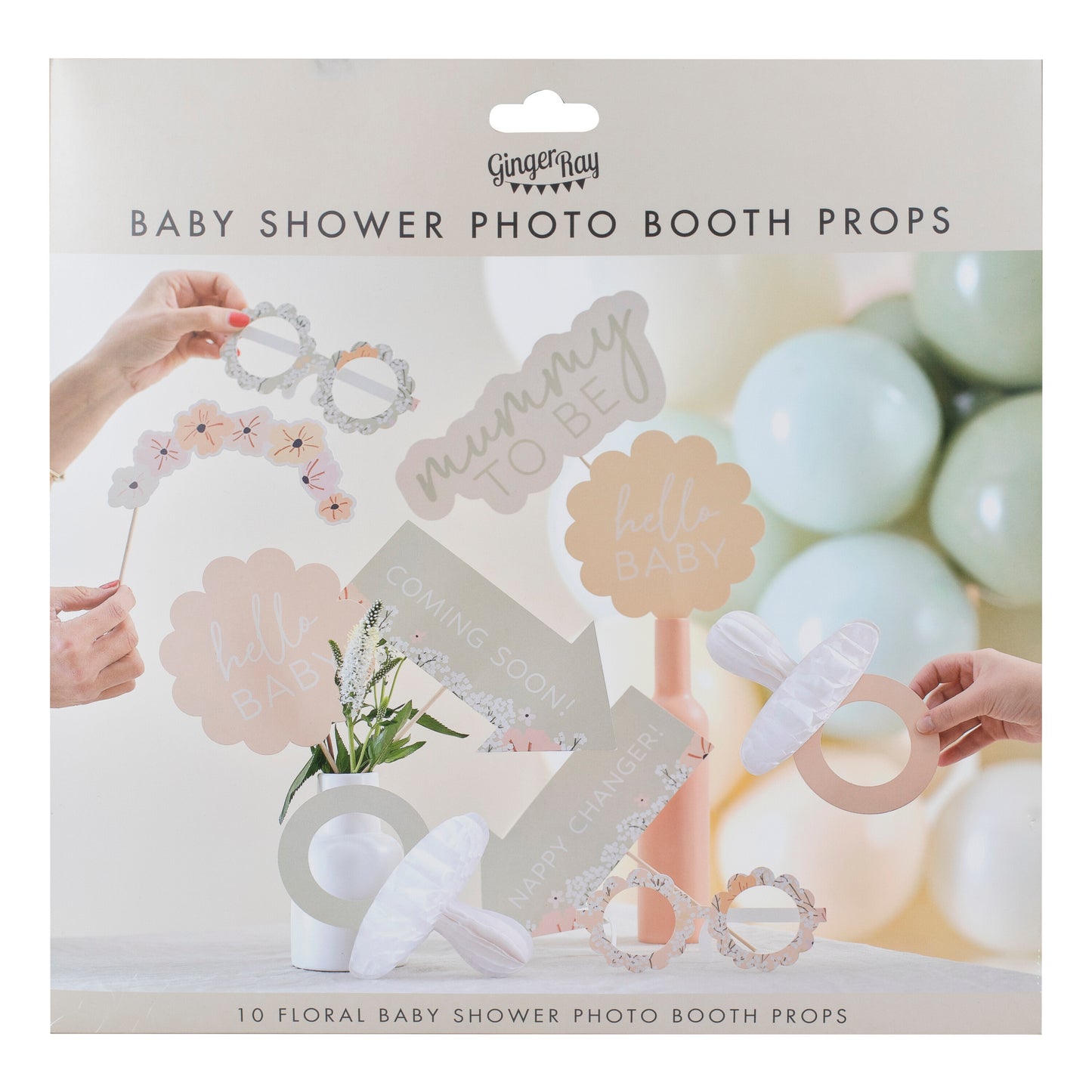 Floral Baby Shower Photo Booth Props