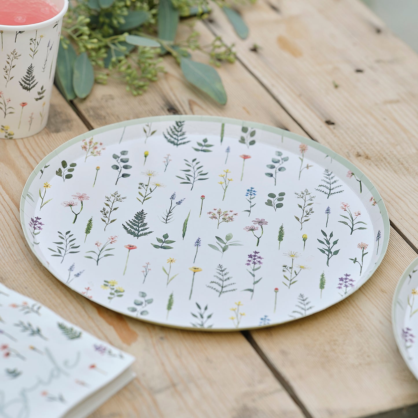 Floral Paper Plates