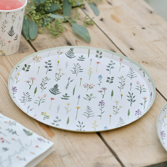 Floral Paper Plates