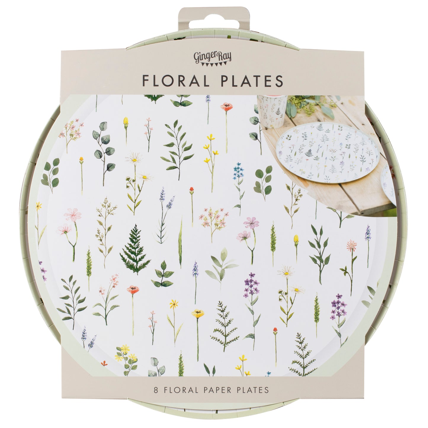 Floral Paper Plates