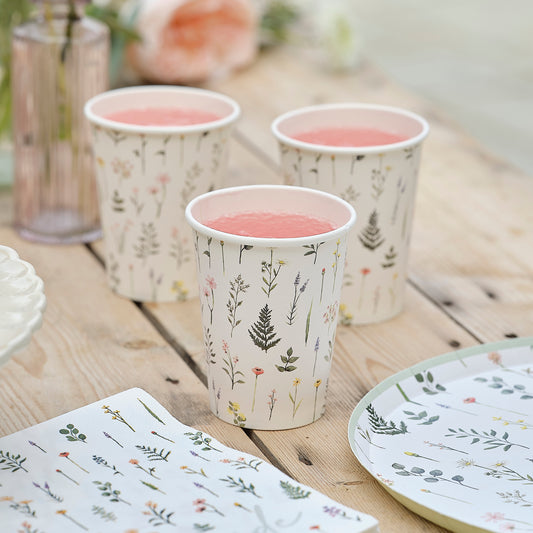 Floral Paper Cups