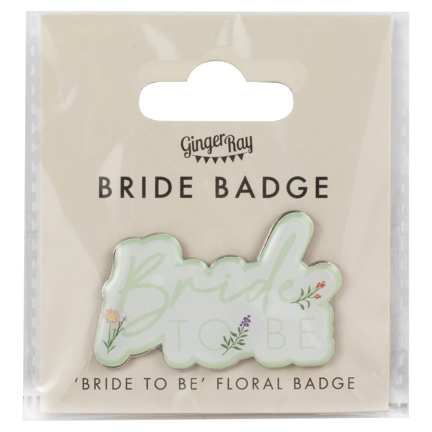 Floral Bride To Be Hen Party Badge