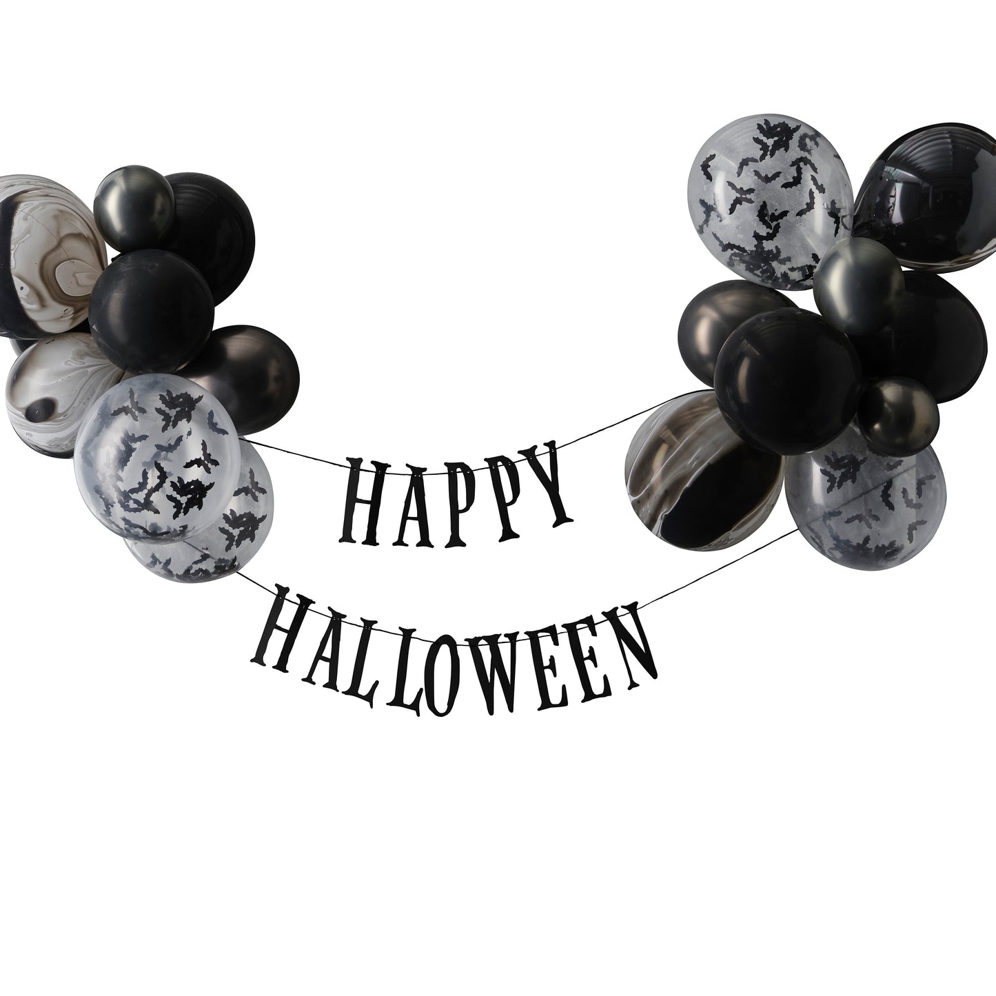 Happy Halloween Bunting with Balloons