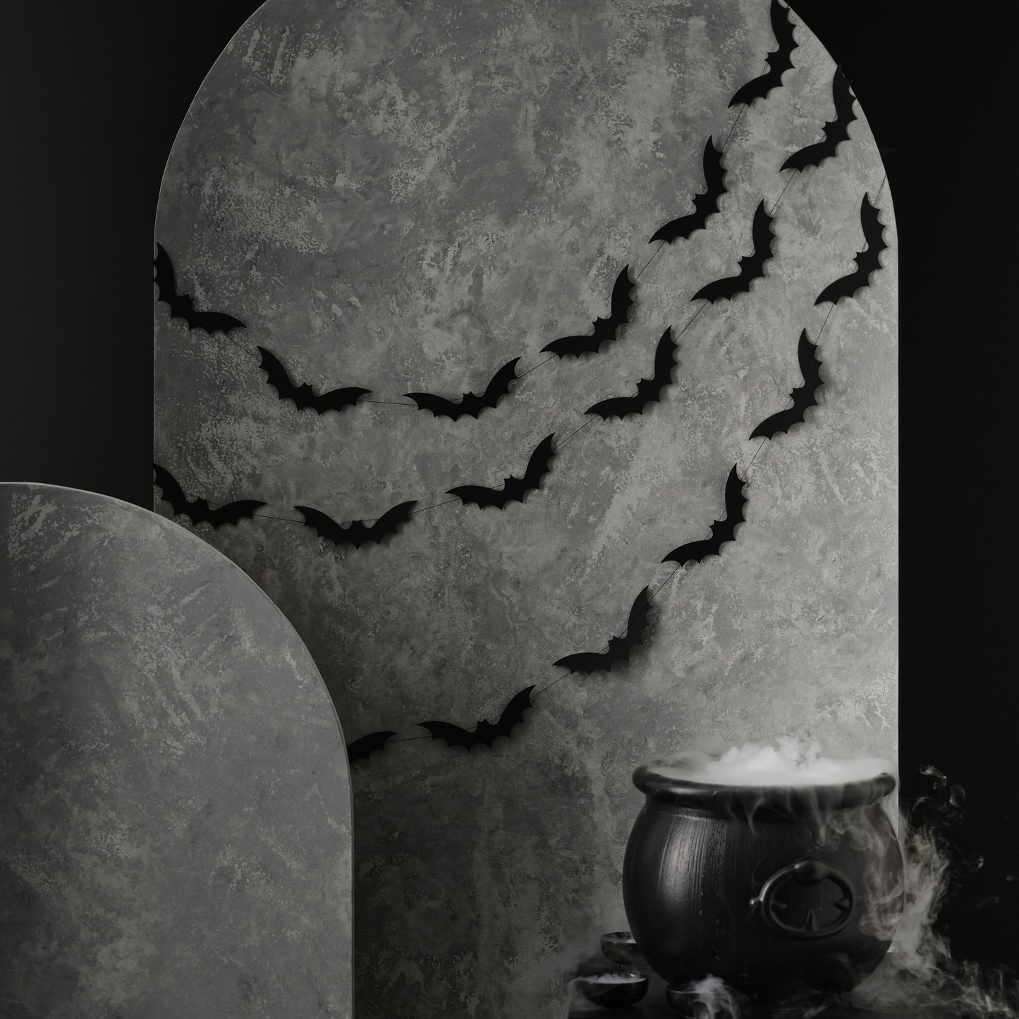 Black Bat Halloween Garland