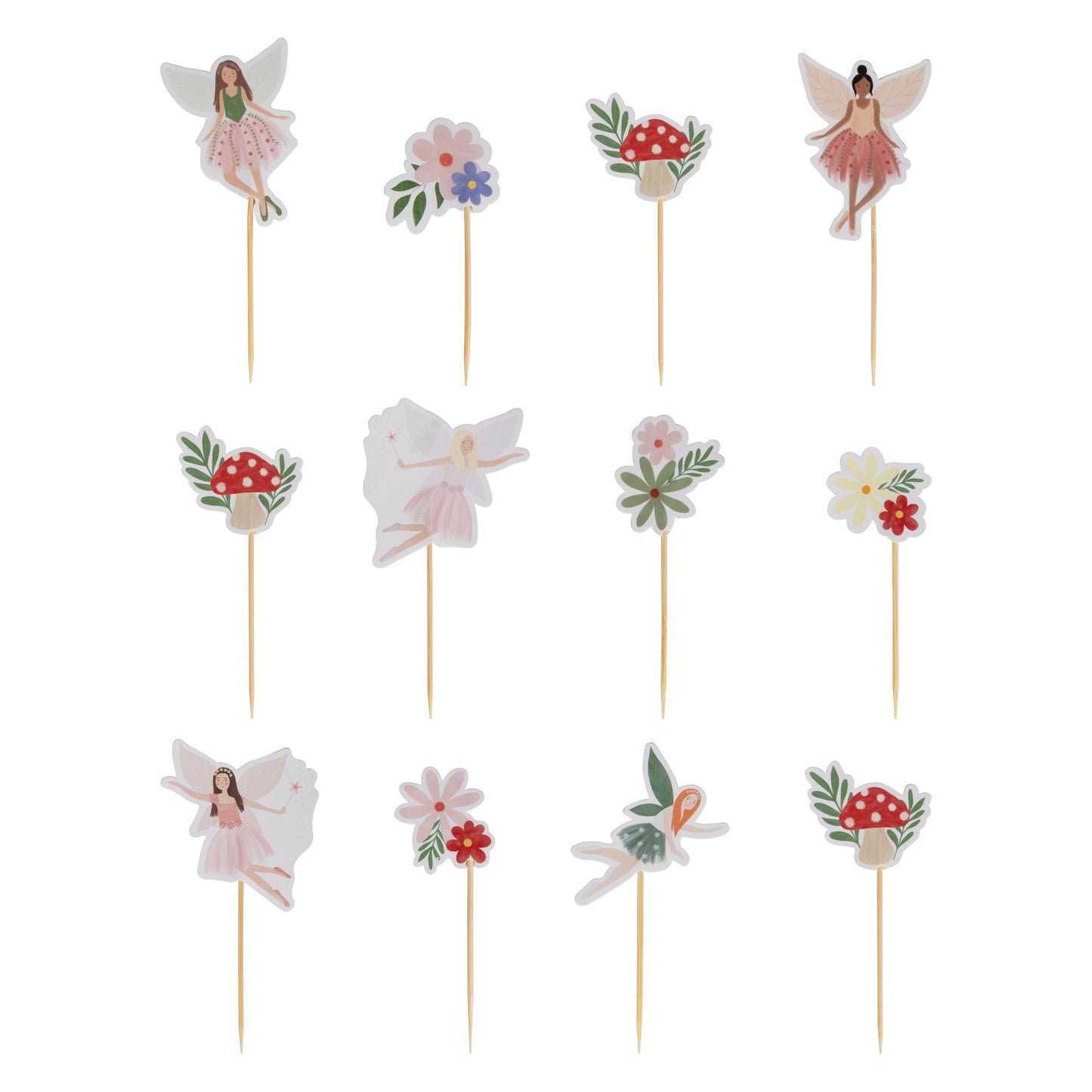 Fairy, Floral and Toadstool Cupcake Toppers