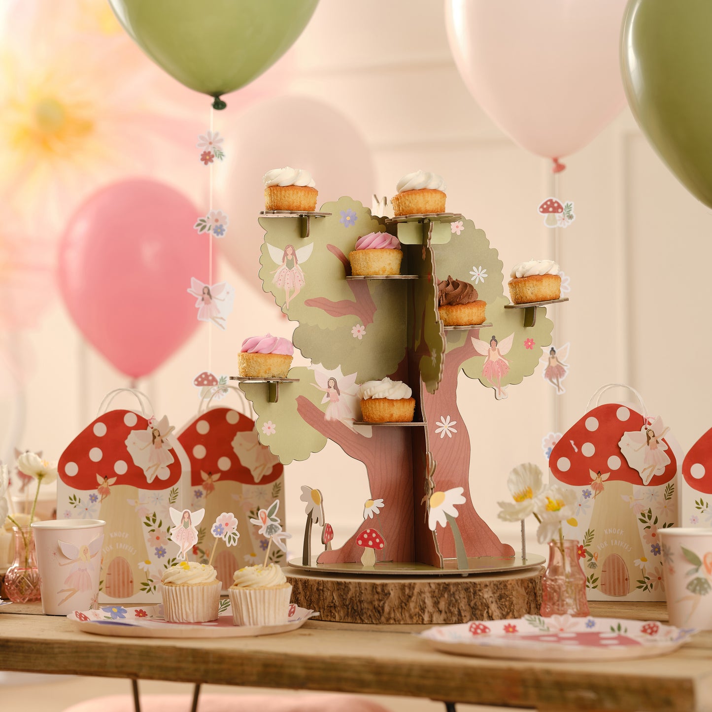 Customisable Age Floral Birthday Bunting