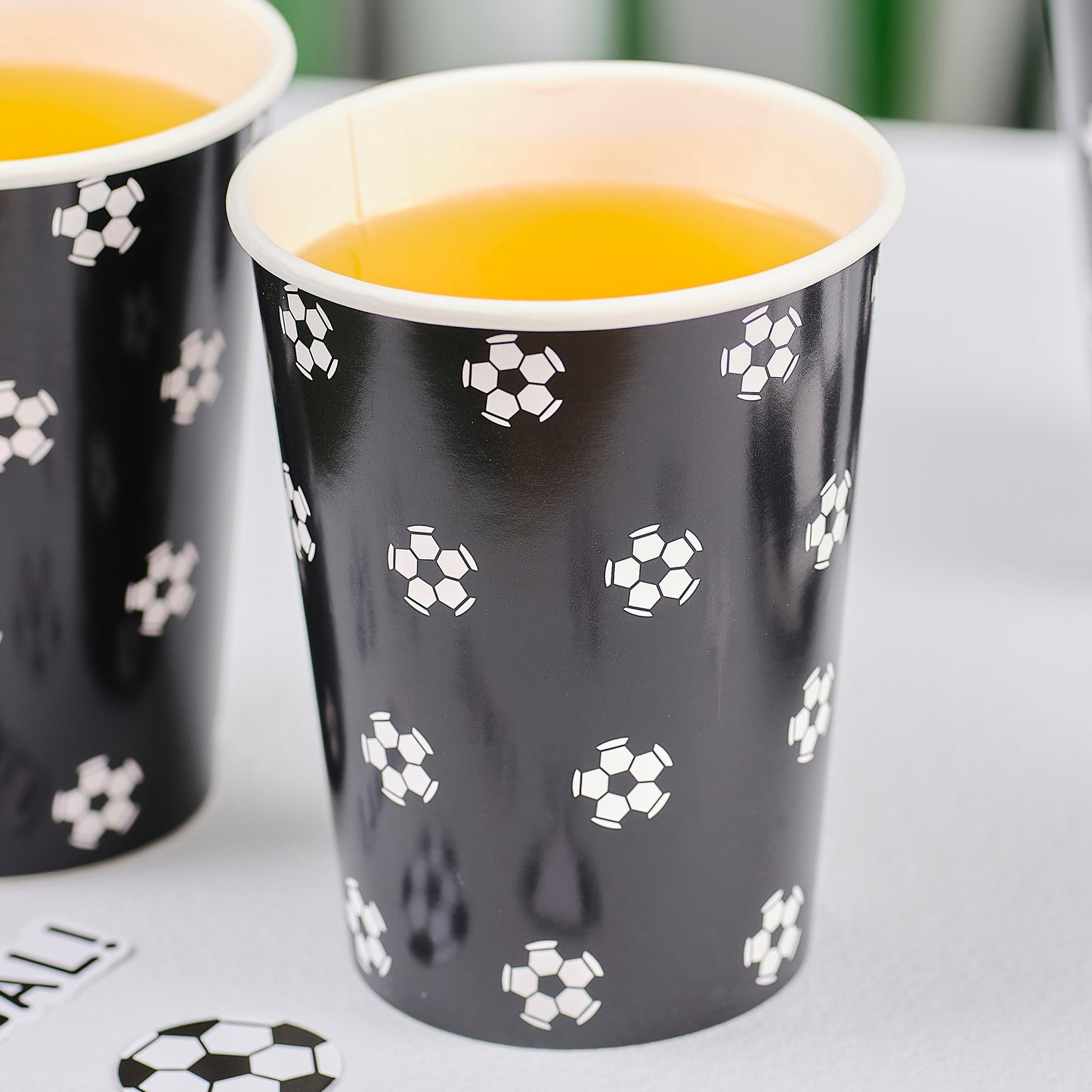 Football Print Paper Cups