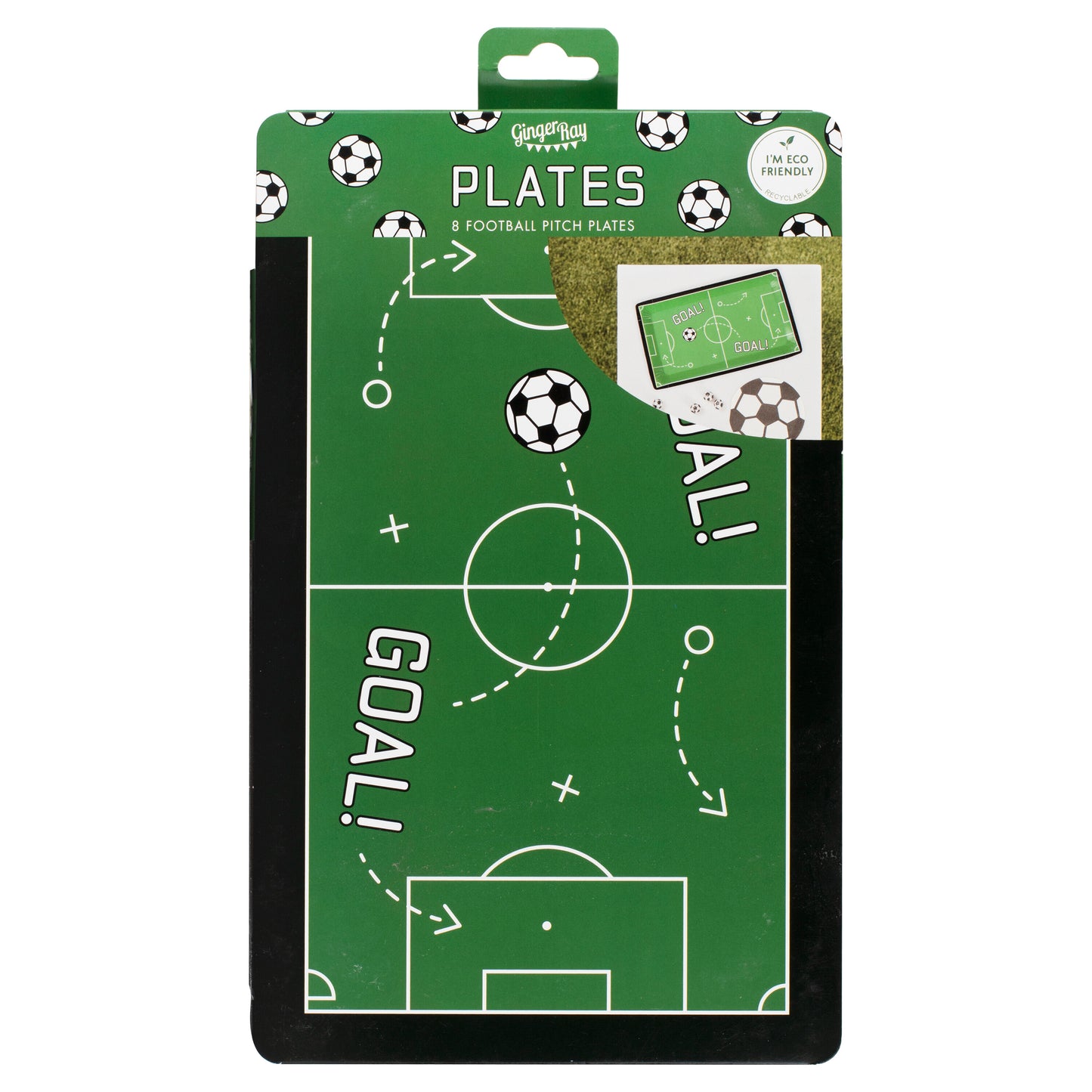 Football Pitch Paper Plates