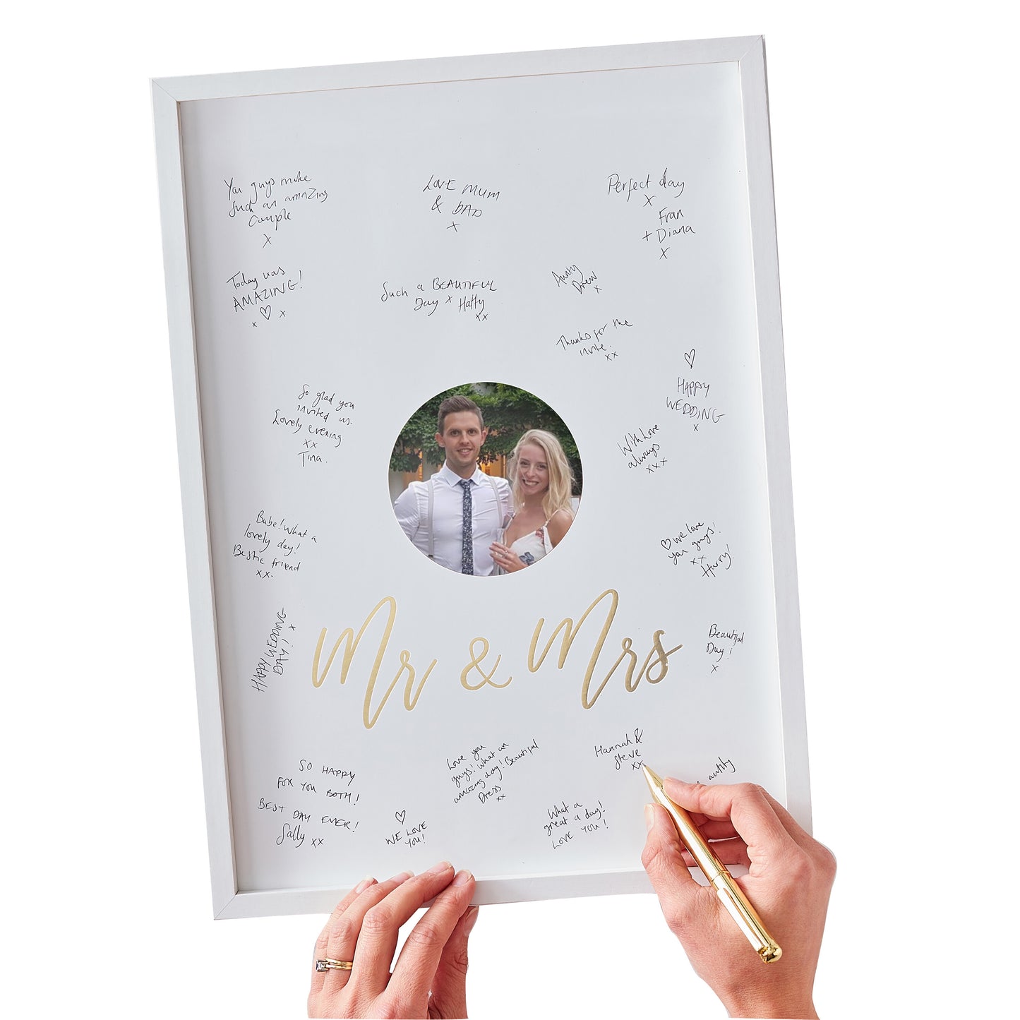 Mr and Mrs Alternative Guest Book Signing Frame