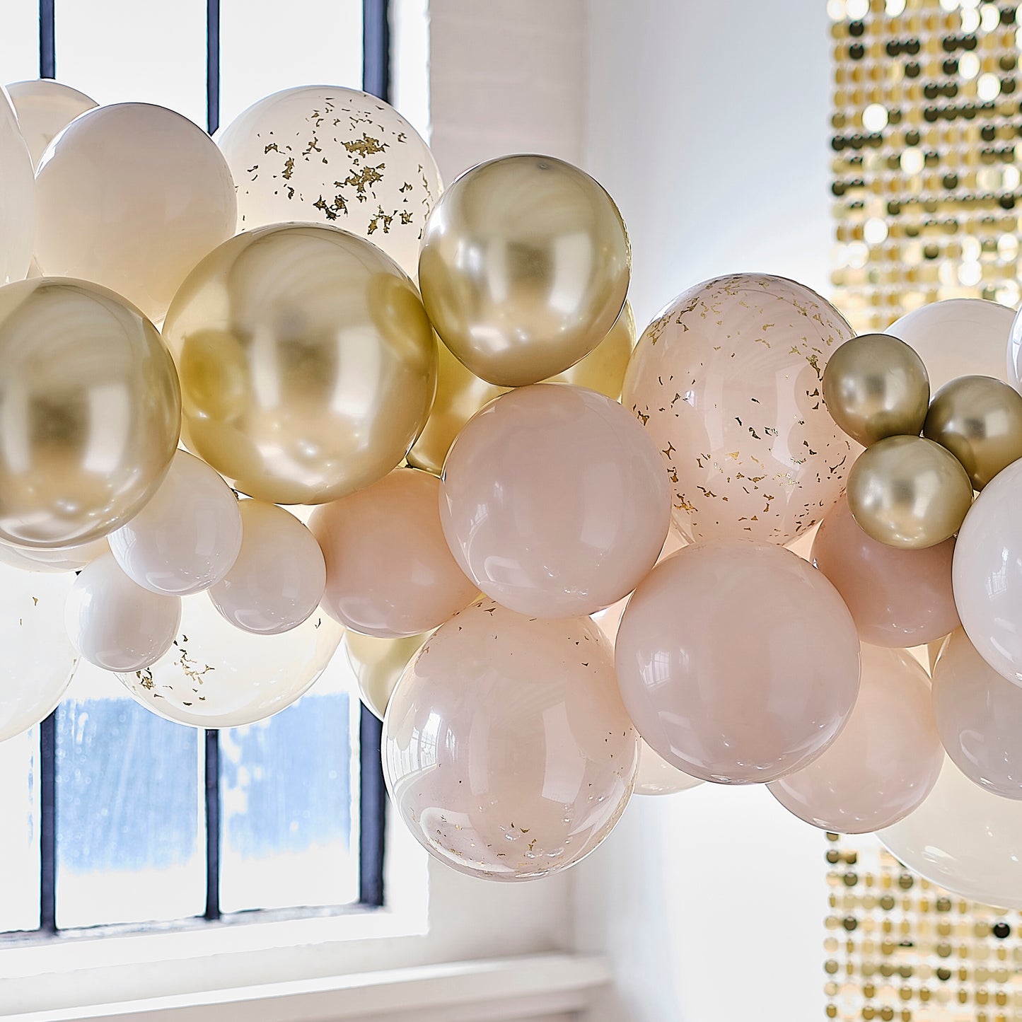 Gold and Neutral Balloon Arch Kit