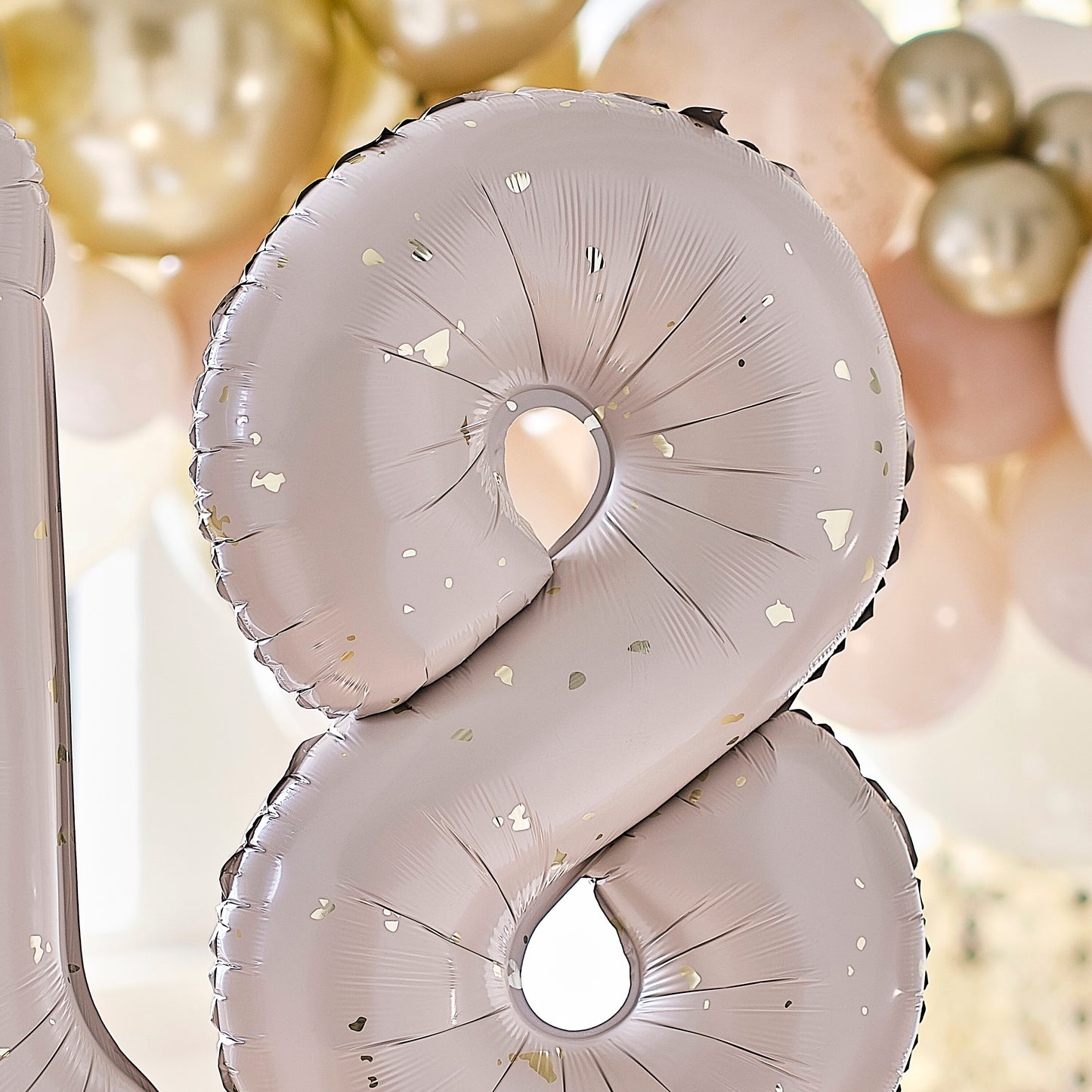 Gold Speckle 18th Birthday Balloons