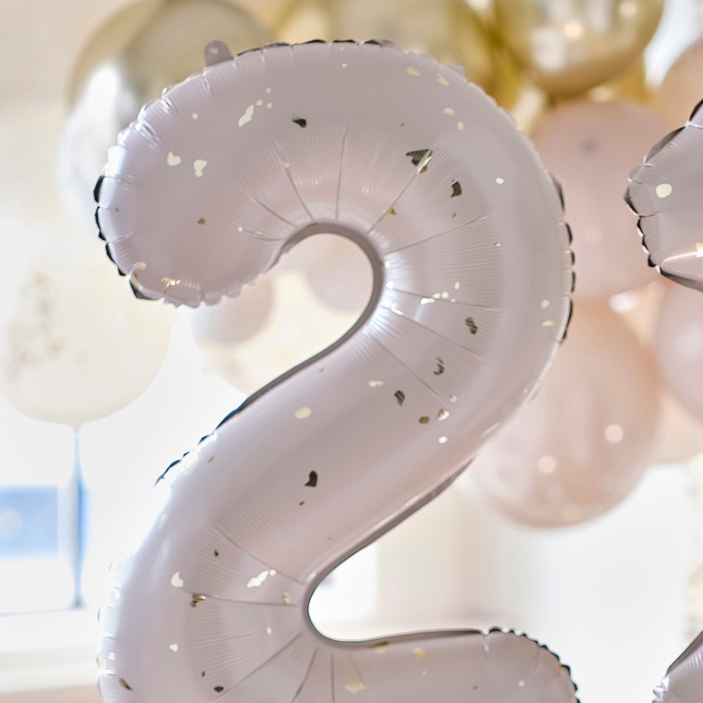 Gold Speckle 21st Birthday Balloons