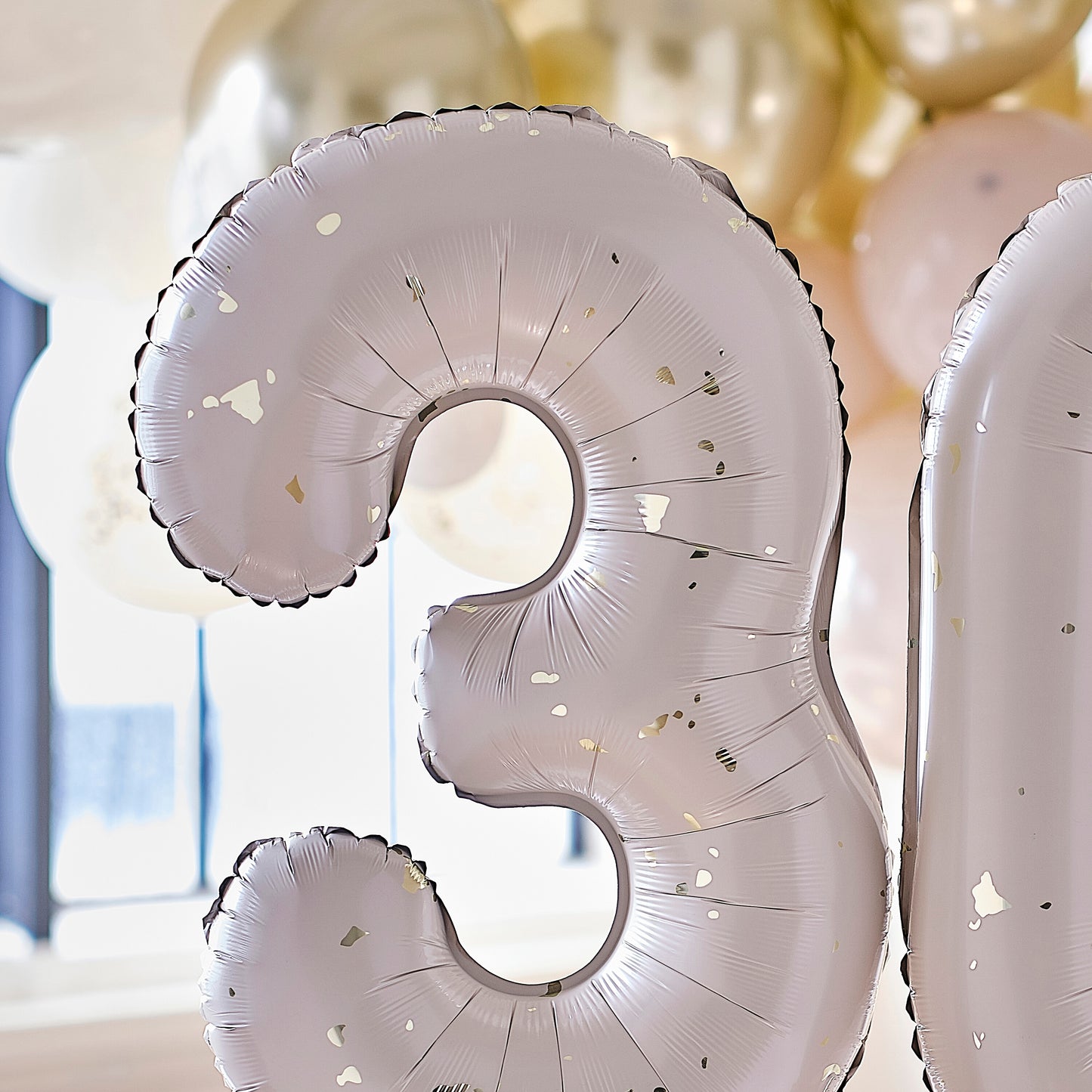 Gold Speckle 30th Birthday Balloons