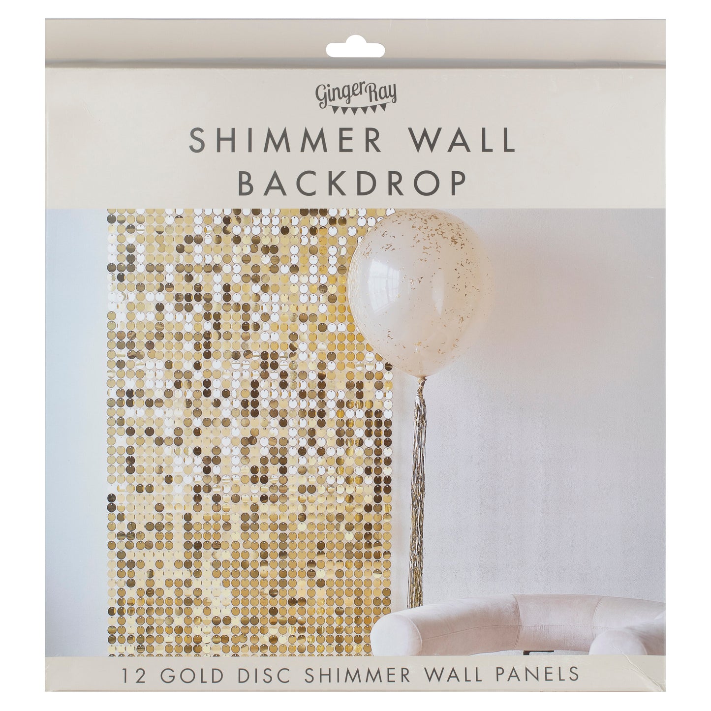 Shimmer Wall Gold Backdrop Panels