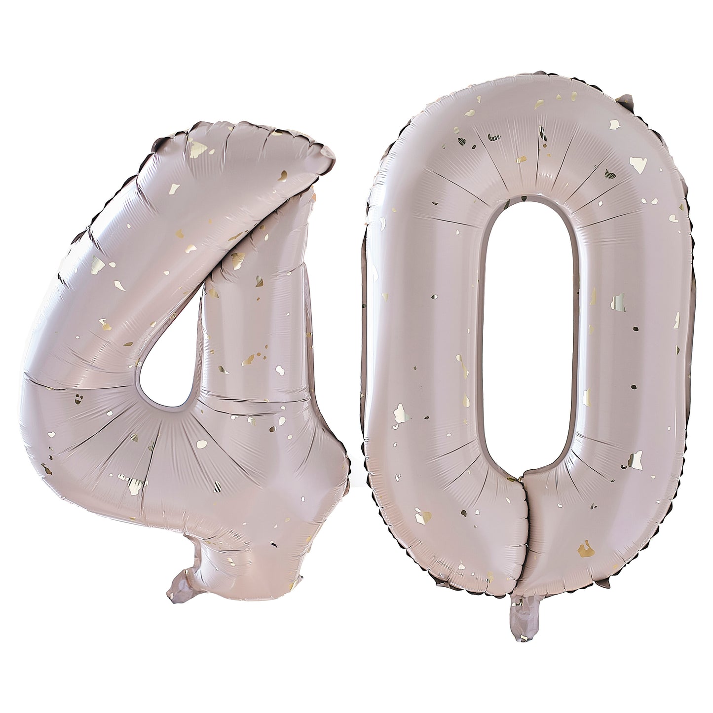 Gold Speckle 40th Birthday Balloons