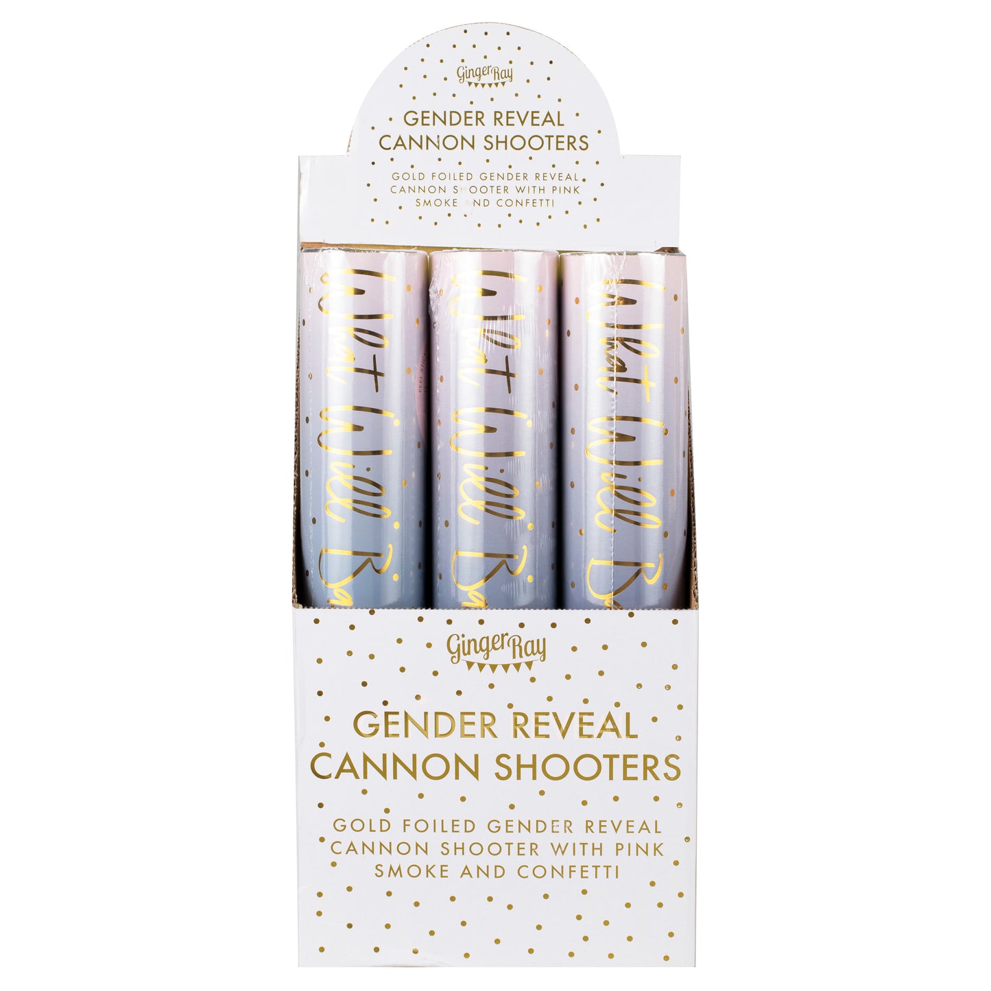 Blue Gender Reveal Smoke Cannon With Confetti