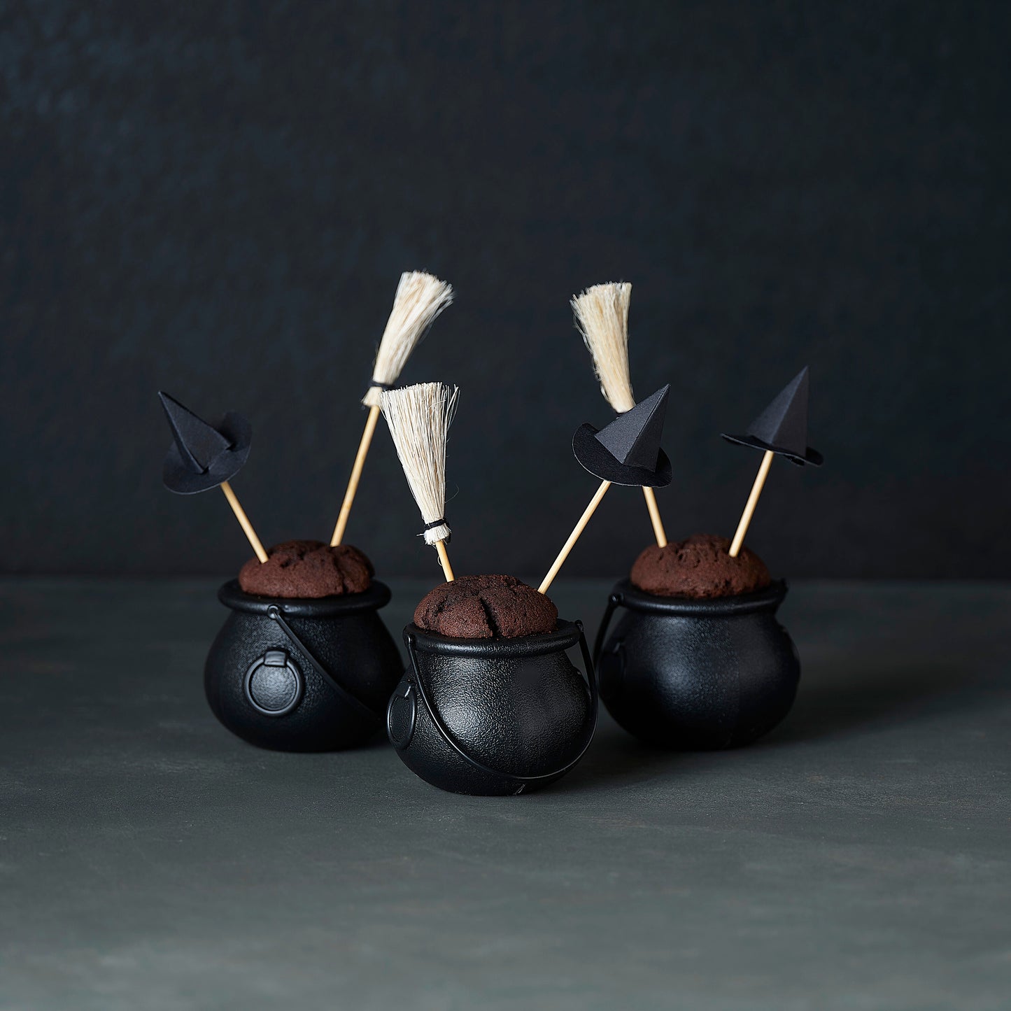 Witch Hat And Broomstick Food Picks