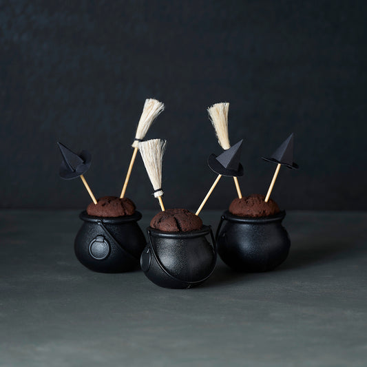 Witch Hat And Broomstick Food Picks
