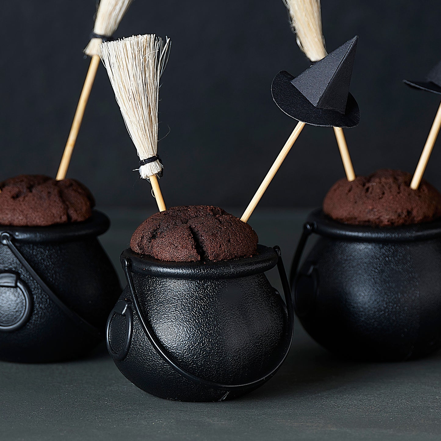 Witch Hat And Broomstick Food Picks